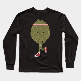 Retro Artichoke Runner Long Sleeve T-Shirt